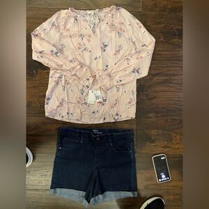 New Angels Light Pink Floral Blouse